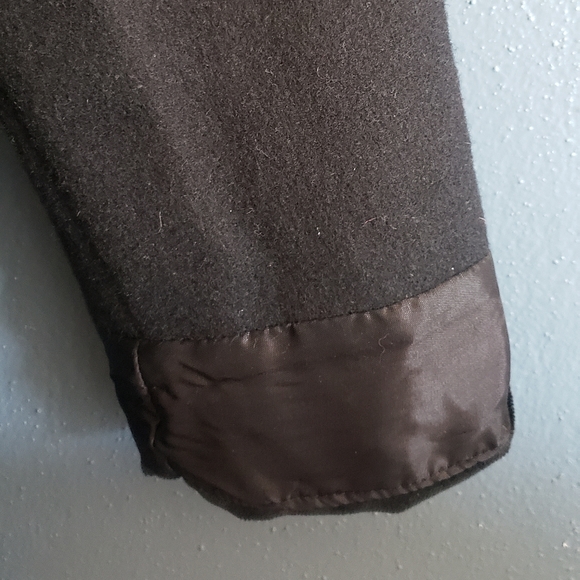 Vintage FREEWAY FASHIONS black coat wool blend size 12 Made In USA EUC Lined - Picture 5 of 13